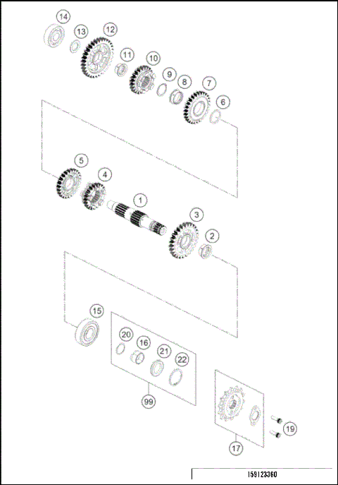 TRANSMISSION II - COUNTERSHAFT