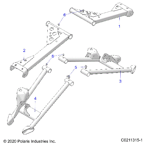 SUSPENSION, REAR CONTROL ARMS - A26SYE85AL (C0211315-1)