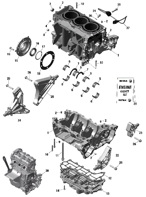 01- ROTAX - Crankcase