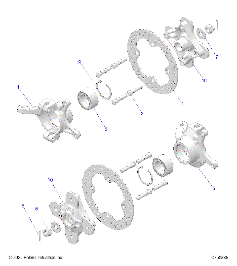 SUSPENSION, REAR CARRIER AND HUB - Z25NMF99A4/A5/B4/B5 (C750835)