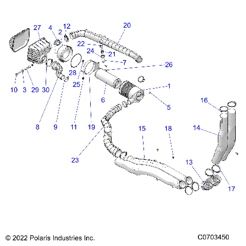 ENGINE, AIR INTAKE SYSTEM - R25RRED4JA (C0703450)