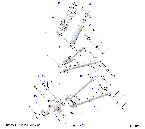 SUSPENSION, REAR - R25CDA57A1 (C730713)