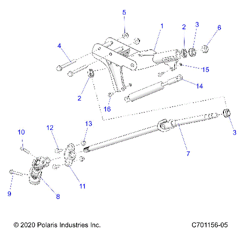 STEERING, LINKAGE, TILT AND RELATED, STANDARD - Z23GAE92A/92B (C701156-05)
