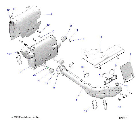 ENGINE, EXHAUST SYSTEM - Z25ASE87A5 (C0701887)