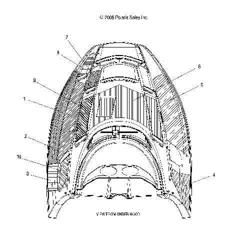 BODY, HOOD FOAM and FOIL - S09NJ5BS/BSF/BSL/BE (49SNOWHOODSCFL08TRLTRGFLT)