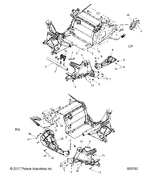 CHASSIS, BULKHEAD ASM. - S18DCJ8PS ALL OPTIONS (600762)