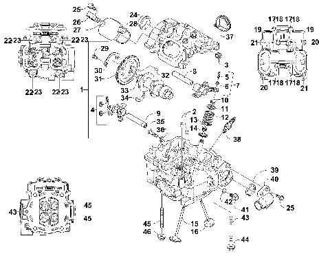 CYLINDER HEAD AND CAMSHAFT/VALVE ASSEMBLY [100543]