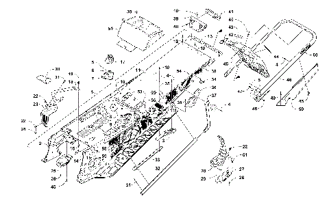 TUNNEL, REAR BUMPER, AND SNOWFLAP ASSEMBLY [105089]