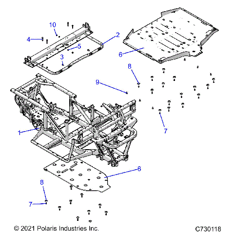 CHASSIS, FRAME  - R22MAK57B4 (C730118)