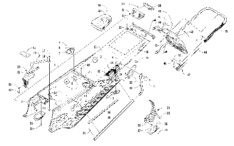 TUNNEL, REAR BUMPER, AND SNOWFLAP ASSEMBLY [104572]