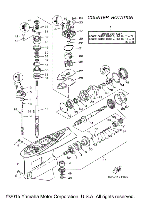 LOWER CASING DRIVE 3
