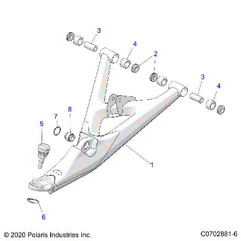 SUSPENSION, FRONT CONTROL ARMS LOWER - Z23RMU2KAN/BN (C0702881-6)