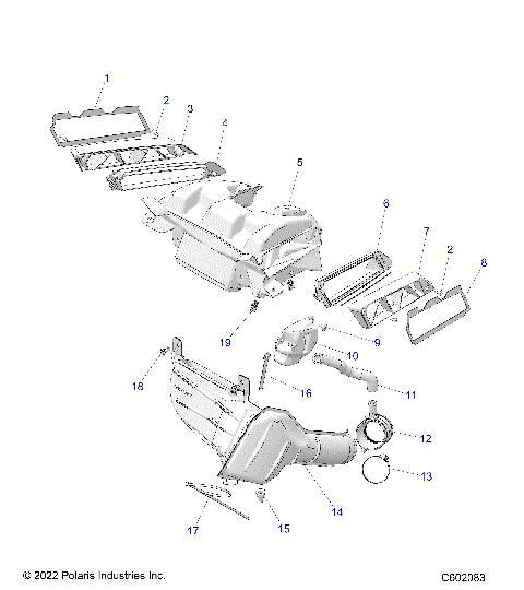 ENGINE, AIR INTAKE SYSTEM - S24TKP9FS (C602083)
