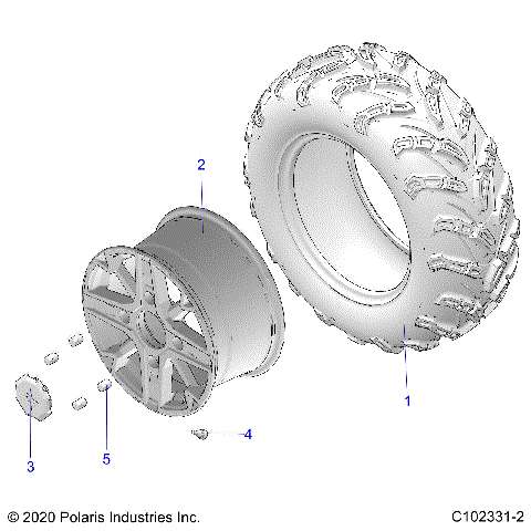 WHEELS, REAR - A26SYE85AL (C102331-2)