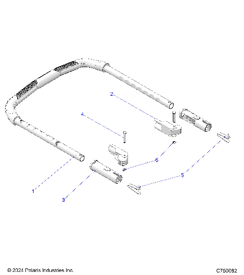 BODY, GRAB BAR, PASSENGER - Z25RPP2KAE/BE (C750082)