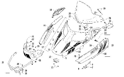 HOOD, WINDSHIELD, AND FRONT BUMPER ASSEMBLY [99266]
