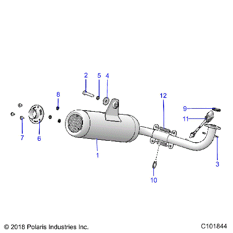 ENGINE, EXHAUST SYSTEM - A19HAA15A7/B7 [C101844]