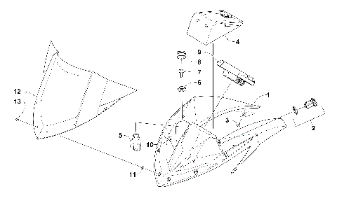 WINDSHIELD AND INSTRUMENTS ASSEMBLIES [103522]