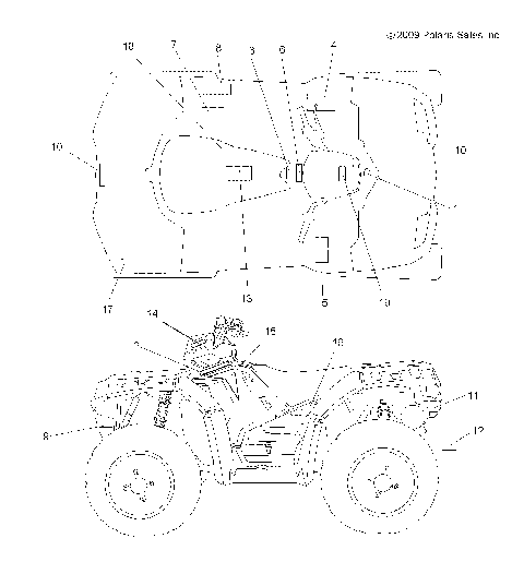 BODY, DECALS - A10ZN85AL/AQ/AX (49ATVDECAL10SP850)