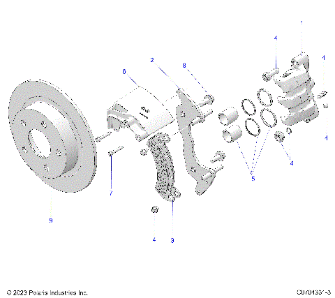 BRAKES, FRONT CALIPER
