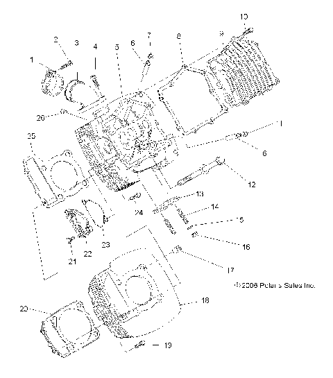 ENGINE, CYLINDER - A07LB27AA/AC/LH27AA/AB/AC/AD/AL (49ATVCYLINDER07HAWK)