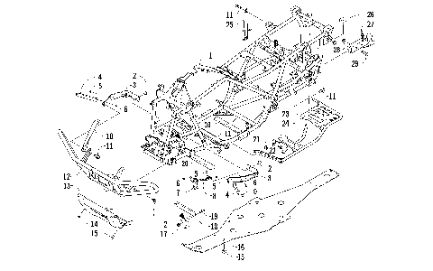 FRAME AND RELATED PARTS [96186]