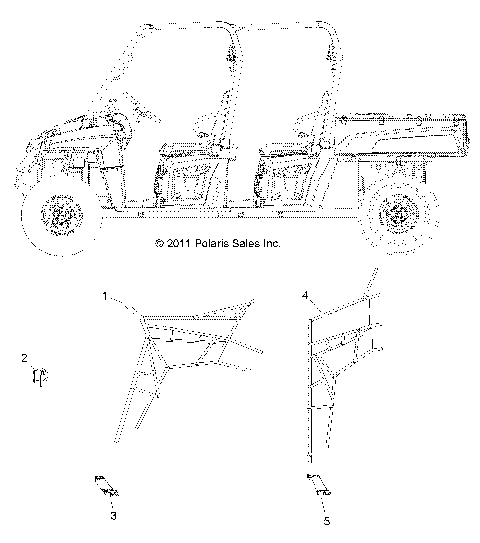 BODY, SIDE NETS - R14WH76AA/EAC (49RGRNETS12CREW)