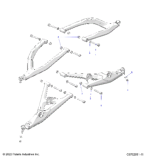 SUSPENSION, FRONT CONTROL ARMS MOUNTING - Z23RMU2KAN/BN (C0702881-2)