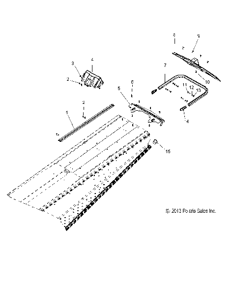 BODY, BUMPER, REAR, SNOWFLAP and TAILLIGHT COVER - S15CT5BEL/BSL/BSM (49SNOWBUMPERRR14550)