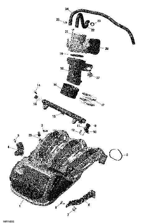 02- Air Intake Manifold and Throttle Body - 1200iTC 4-TEC