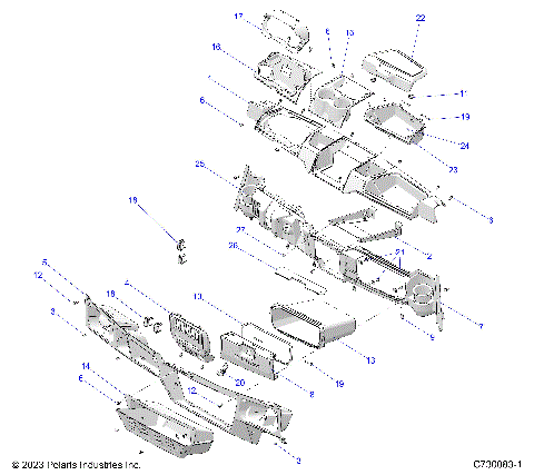 BODY, DASH - R24RRU99AJ/BJ/AK/BK/AZ/BZ/A9/B9 (C730083-1)