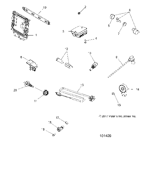 ELECTRICAL, SWITCHES, SENSORS, ECU and CONTROL MODULES - A18SVE95FR [101429]