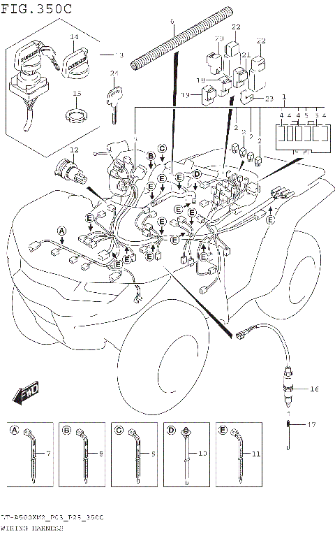 WIRING HARNESS (LT-A500XM2 P33)