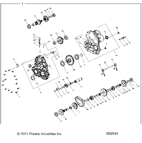 DRIVE TRAIN, GEARCASE ASM - S23FJE8PS/8PE (602034)
