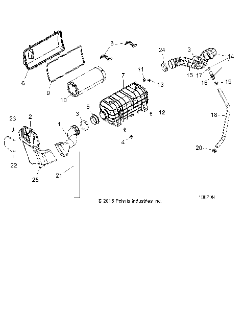ENGINE, AIR INTAKE SYSTEM - A16DAE87AL (100209)