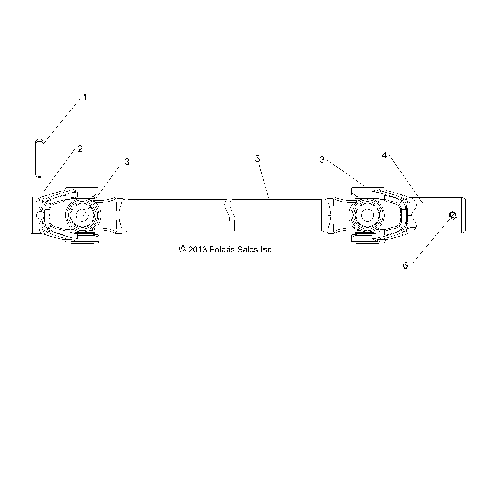 DRIVE TRAIN, FRONT PROP SHAFT - R16RCA57A1/A4/B1/B4 (49RGRSHAFTPROP14570)