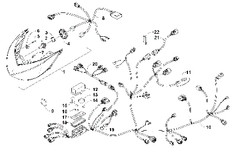 HEADLIGHT AND WIRING ASSEMBLIES [98014]
