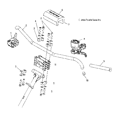 STEERING, HANDLEBAR MOUNTING - S12MX6JSA/JEA (4997179717B02)