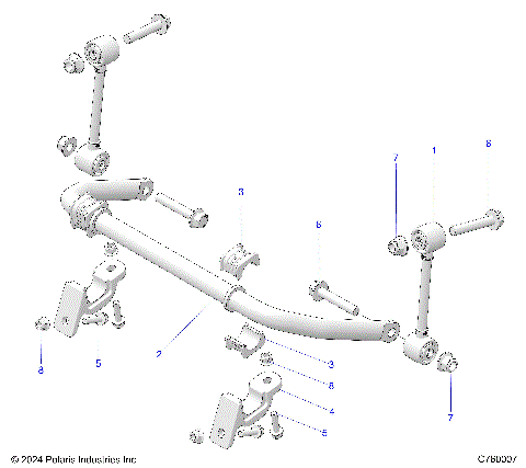 SUSPENSION, FRONT STABILIZER BAR - G25GXP99 (C760007)