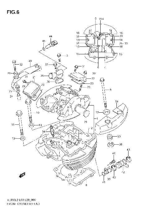 FRONT CYLINDER HEAD (VL800C  E28)