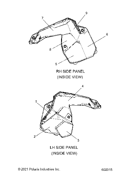 BODY, SIDE PANEL FOAM/FABRIC - S23TLG8RS/8RE (602015)