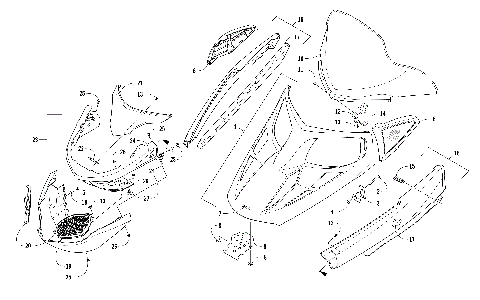 HOOD, WINDSHIELD, AND FRONT BUMPER ASSEMBLY [105582]