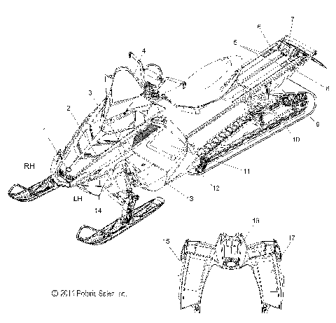 BODY, DECAL - S12CG6GSA/GSL/GEL (49SNOWDECAL12600PRORMK)