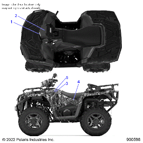 BODY, DECALS, GRAPHIC - A24SES57C9/F9/E9 (900598)