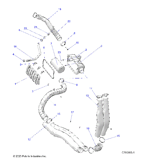 ENGINE, AIR INTAKE SYSTEM - R25RRE99JP (C700055-1)