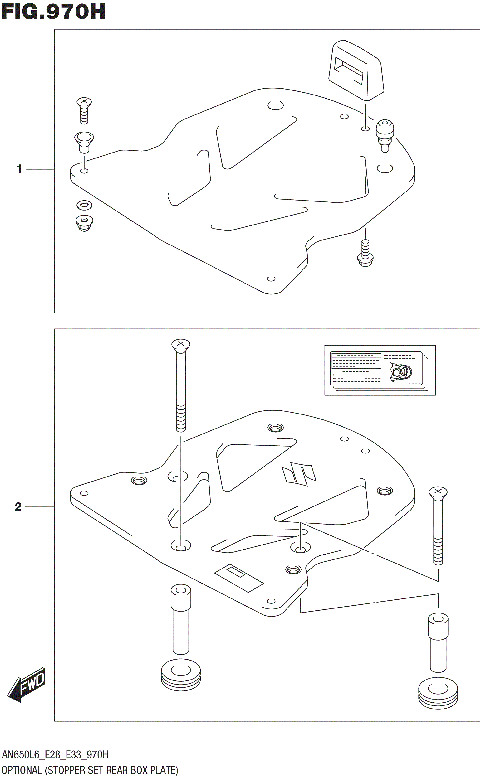 OPTIONAL (STOPPER SET REAR BOX PLATE)