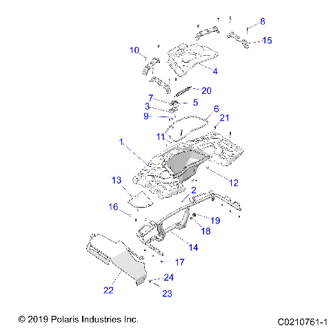 BODY, REAR RACK - A20SXE95PL/PR (C0210761-1)