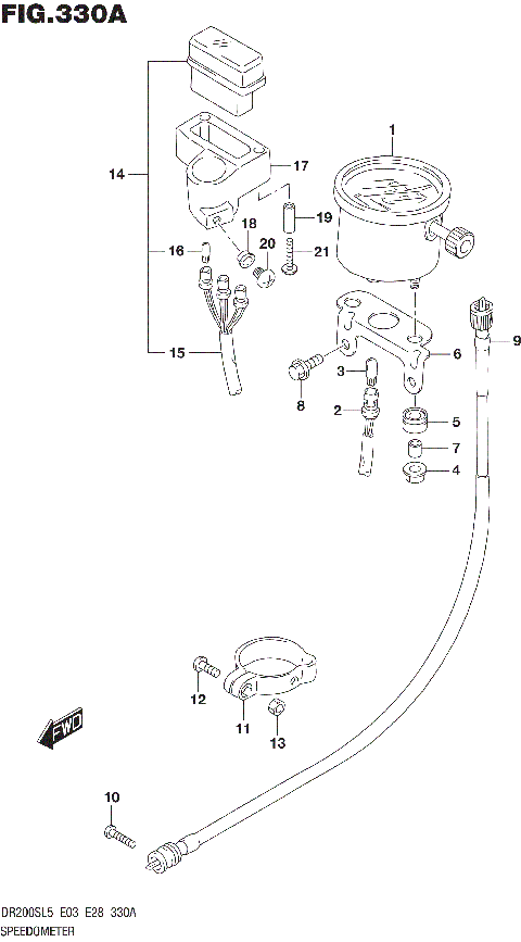 SPEEDOMETER (DR200SL5 E03)