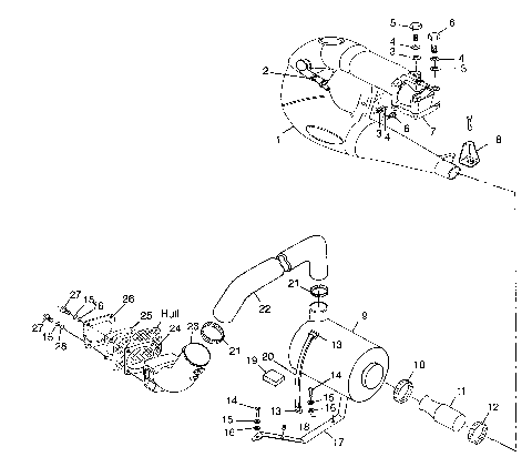 EXHAUST SYSTEM - B984673 (4945164516b006)