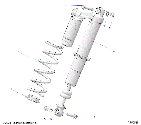 SUSPENSION, FRONT SHOCK MOUNTING - G25G4E99 (C750528)